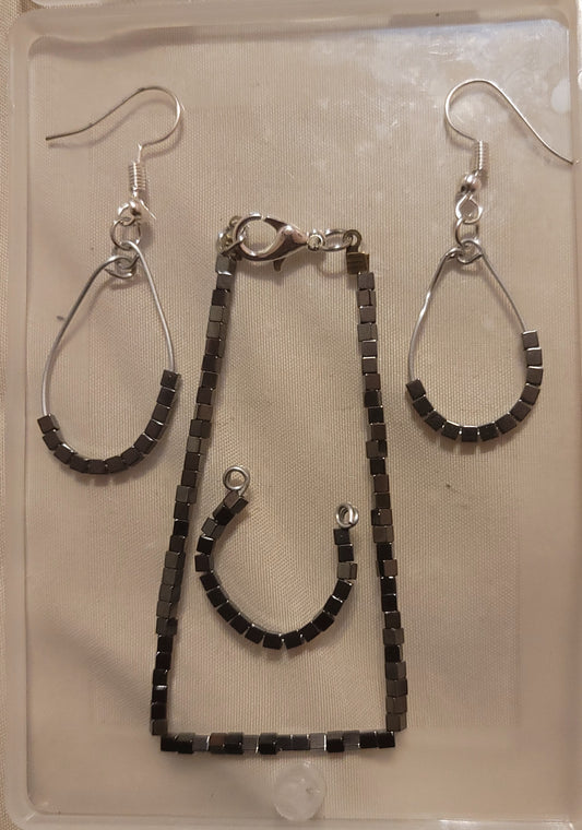 Black Hematite set