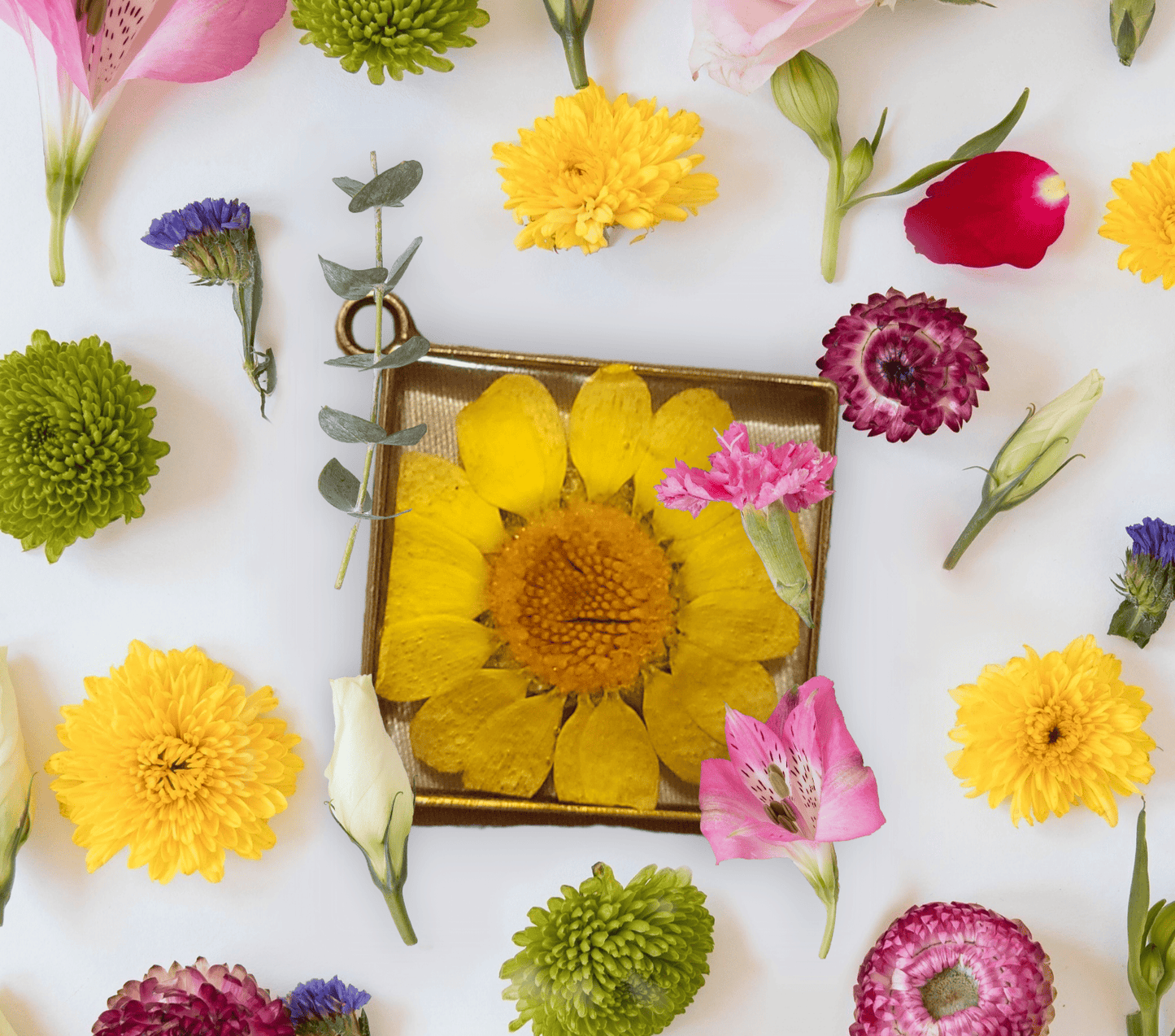 Floral Resin Necklaces