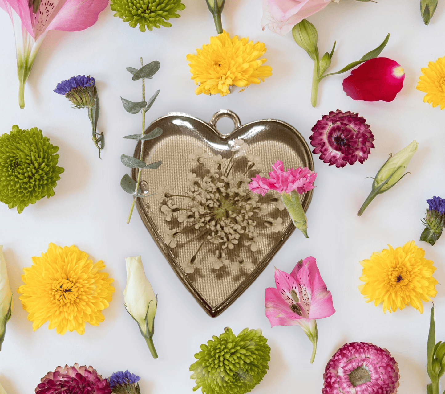 Floral Resin Necklaces