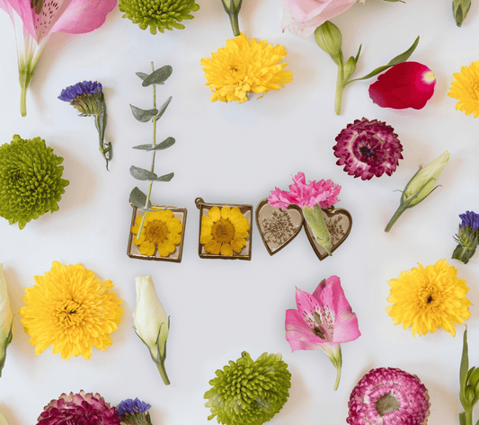 Floral Resin Necklaces